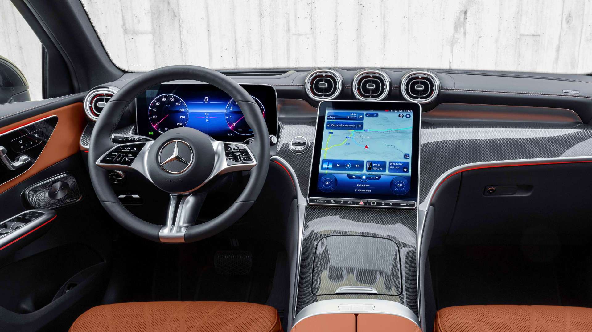 New Mercedes GLC interior