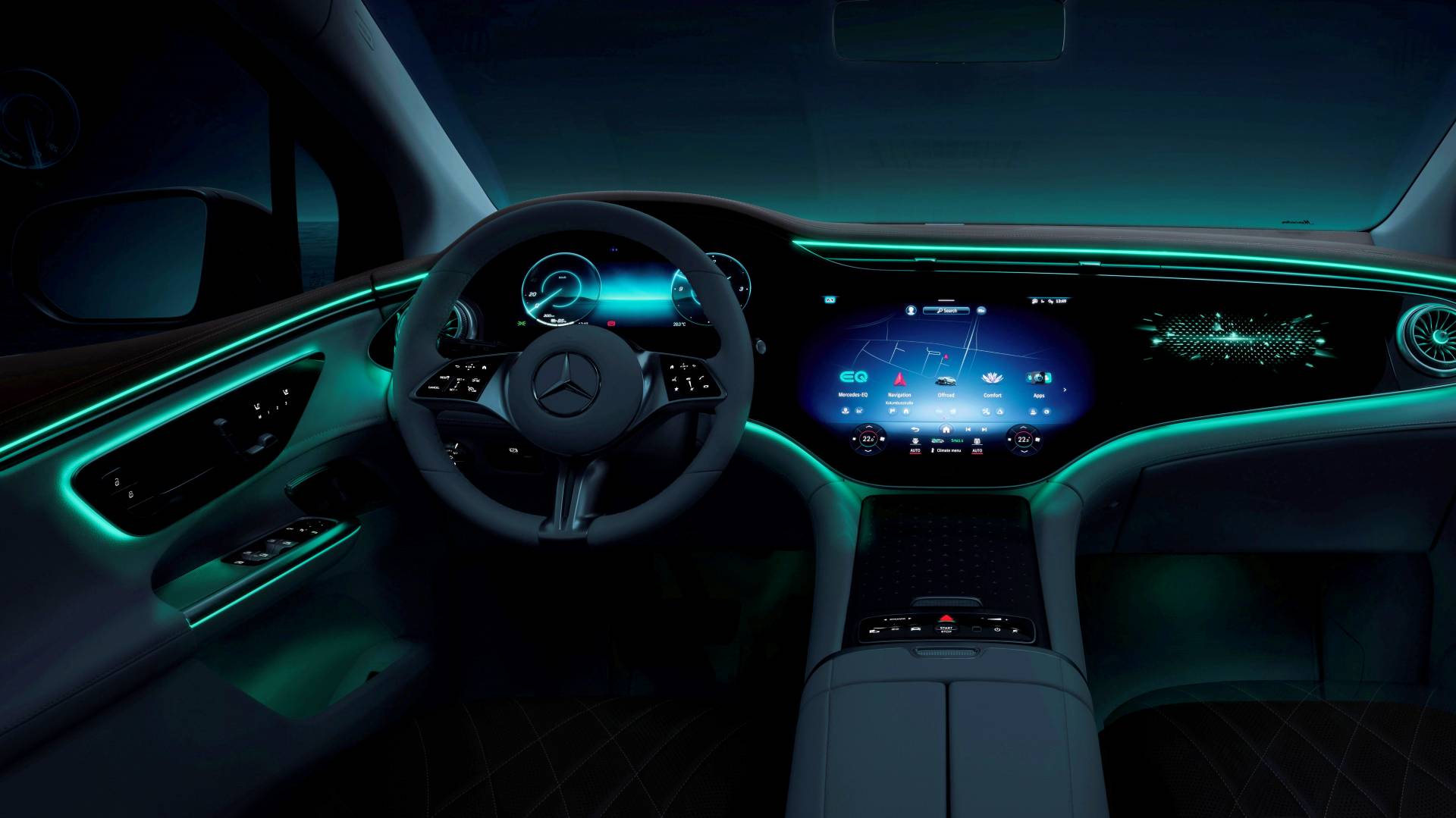 Mercedes EQE SUV interior