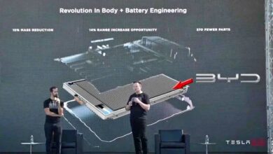 Tesla BYD battery