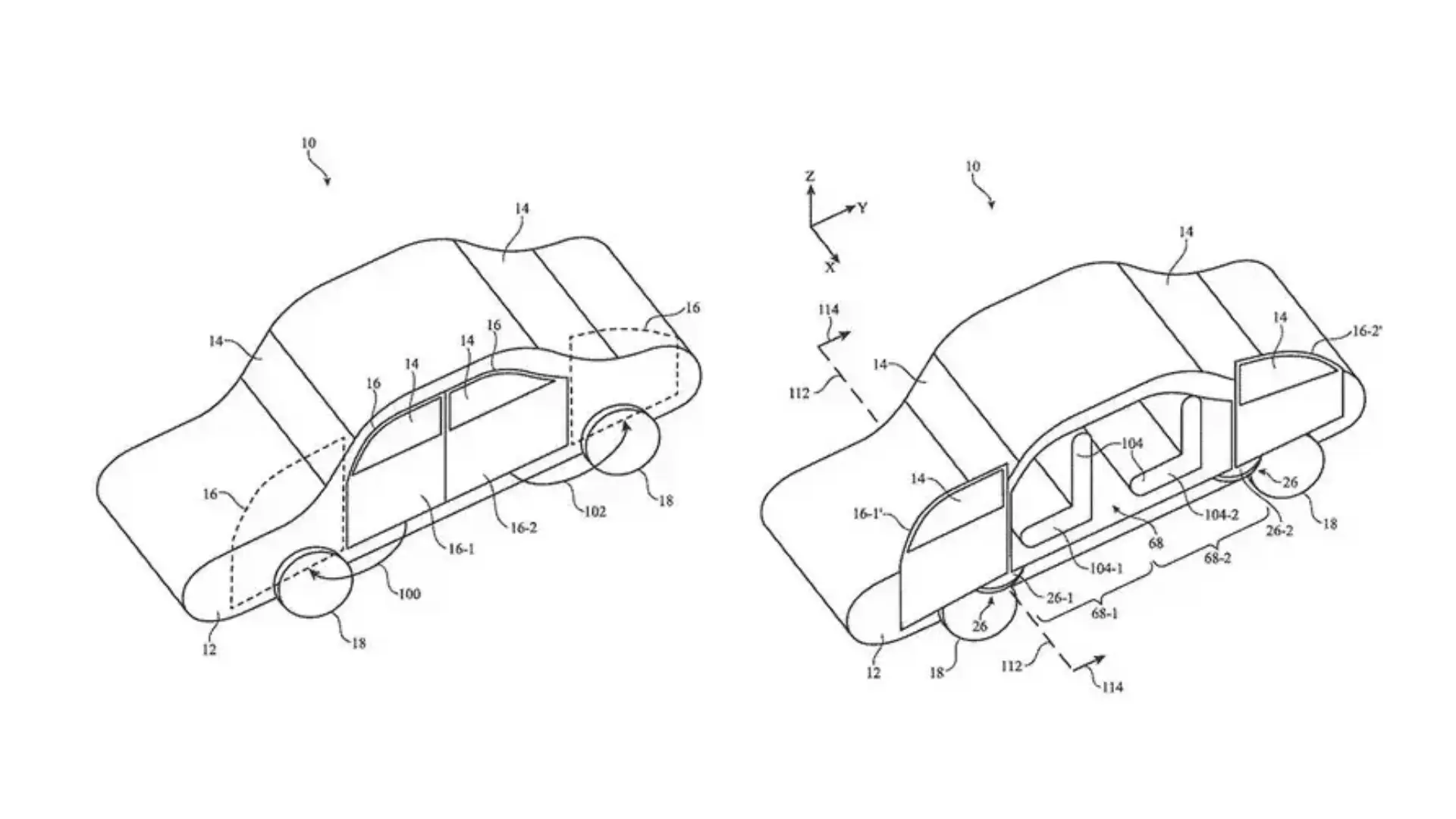 Apple Car door open patent